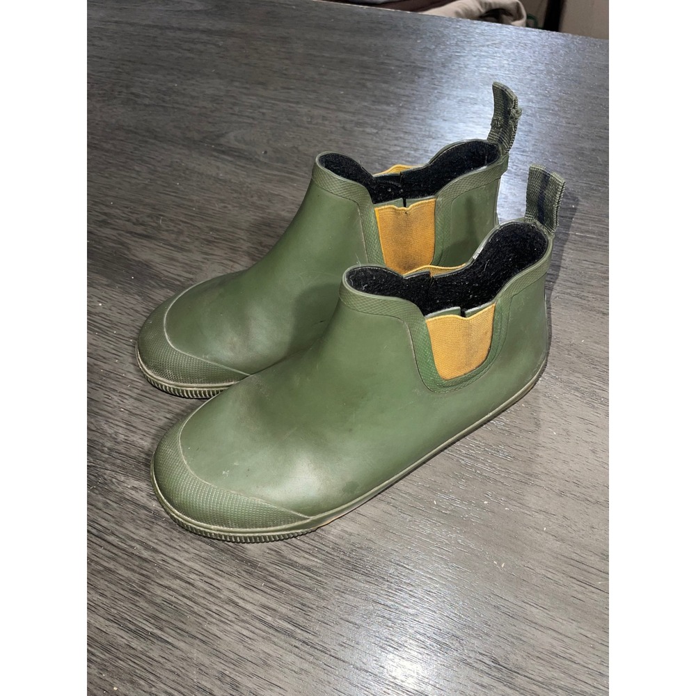 Tretorn Women 39 Green Rain Boots Rubber Chelsea Ankle Waterproof Eva Classic